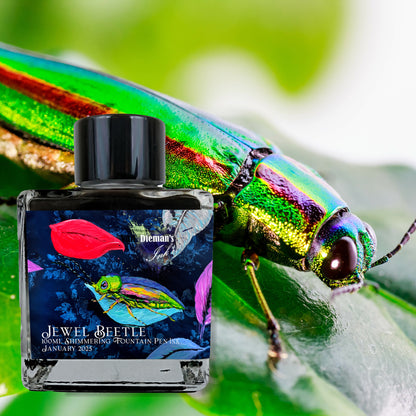 Van Dieman's 2025 January - Jewel Beetle - 100ml Shimmering Fountain Pen Ink